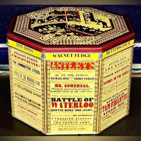 Vintage Metal Lidded ROYAL BOX SELECTION Confectionery Huntley Boone & Stevens - Picture 8 of 11